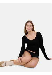 Triumph Koszulka piżamowa Bauty Layers 10225060 Czarny Slim Fit. Kolor: czarny. Materiał: lyocell #2