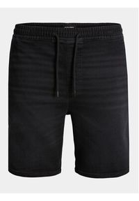 Jack & Jones - Jack&Jones Szorty jeansowe Chris 12249165 Czarny Relaxed Fit. Kolor: czarny. Materiał: bawełna #6