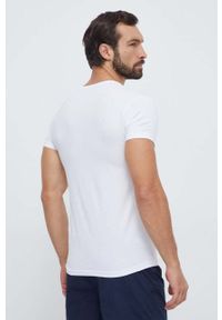 Emporio Armani Underwear t-shirt 2-pack męski kolor biały. Okazja: na co dzień. Kolor: biały. Materiał: dzianina. Wzór: nadruk. Styl: casual #4