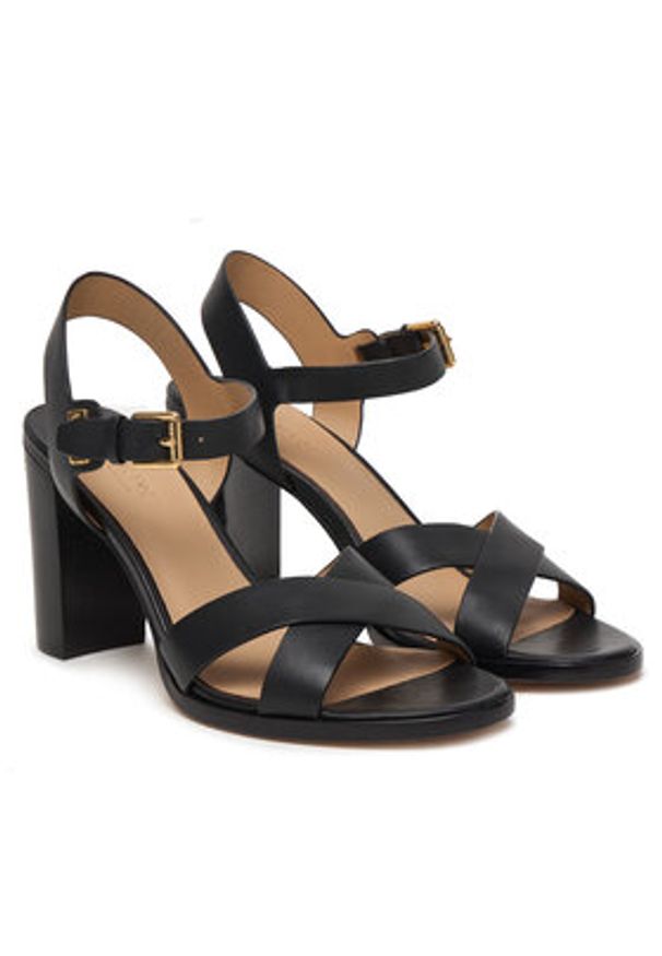 Lauren Ralph Lauren - LAUREN RALPH LAUREN Sandały Emeryn 802P04435001 Czarny. Kolor: czarny. Materiał: skóra