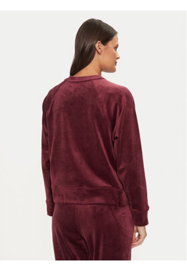 DKNY Bluza DP4T1057 Bordowy Regular Fit. Kolor: czerwony. Materiał: syntetyk