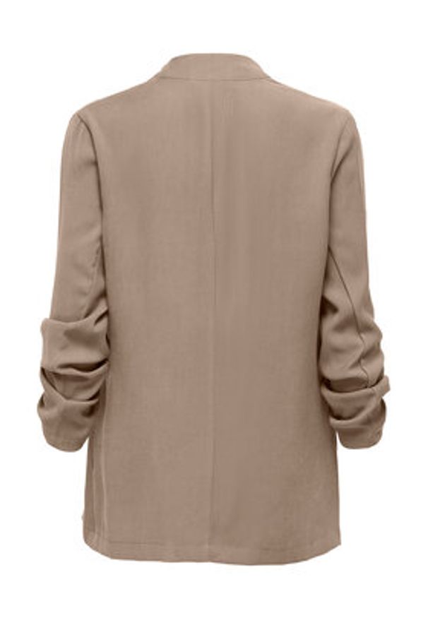 only - ONLY Marynarka Lalia 15367395 Brązowy jasny Regular Fit. Kolor: brązowy. Materiał: wiskoza
