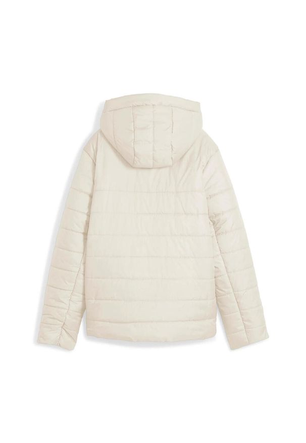 Damska kurtka z kapturem Puma ESS. Typ kołnierza: kaptur. Kolor: biały. Materiał: puch. Sport: turystyka piesza