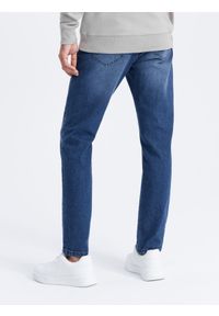 Ombre Clothing - Spodnie męskie jeansowe SLIM FIT - niebieskie V3 OM-PADP-0110 - XXL. Kolor: niebieski. Materiał: jeans. Styl: klasyczny