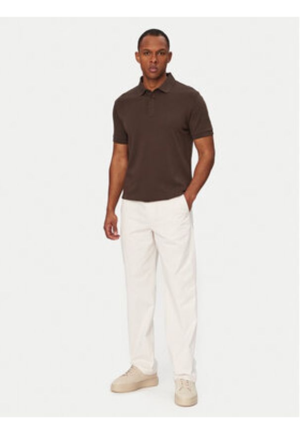 Calvin Klein Jeans Chinosy 90s LV04RF619G Biały Straight Fit. Kolor: biały. Materiał: bawełna