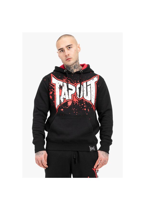 TAPOUT - Bluza z kapturem Tapout Splashing. Typ kołnierza: kaptur. Kolor: wielokolorowy, czarny, czerwony. Materiał: polar. Sport: joga i pilates