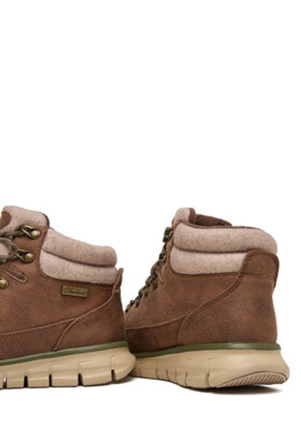 skechers - Skechers Trekkingi Synergy 167425/BRN Brązowy. Kolor: brązowy. Materiał: skóra