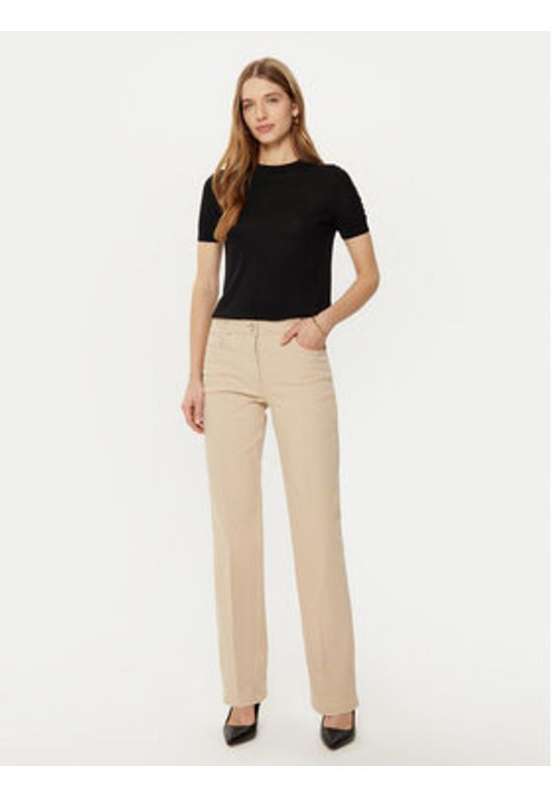 Guess Spodnie materiałowe 4BGA02 7173A Beżowy Regular Fit. Kolor: beżowy. Materiał: bawełna
