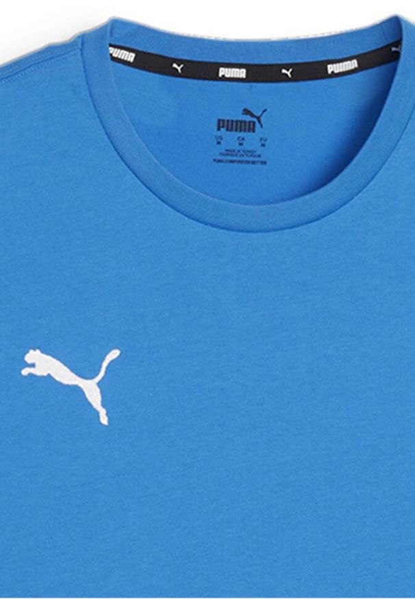 Koszulka sportowa męska Puma Team Goal. Kolor: niebieski. Materiał: bawełna. Długość rękawa: krótki rękaw. Długość: krótkie. Sport: piłka nożna