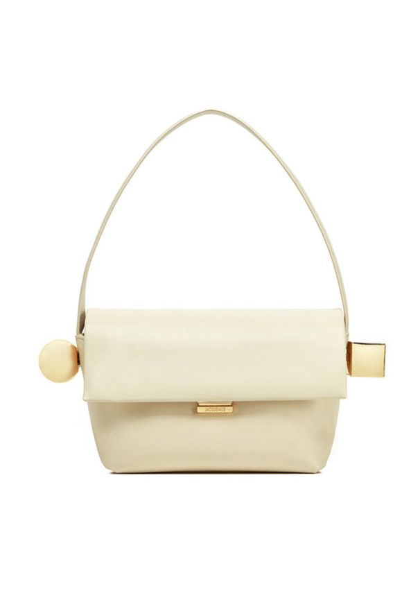 JACQUEMUS Torebka Le Rond Carre 24H243BA383-3171 Écru. Materiał: skórzane