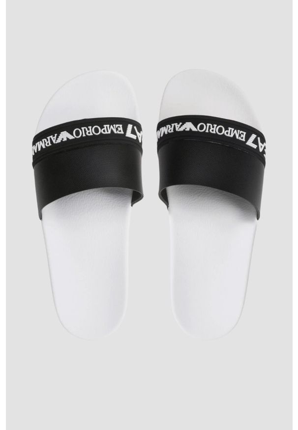 EA7 Emporio Armani - EA7 EMPORIO ARMANI Czarne klapki, Rozmiar 38. Kolor: biały
