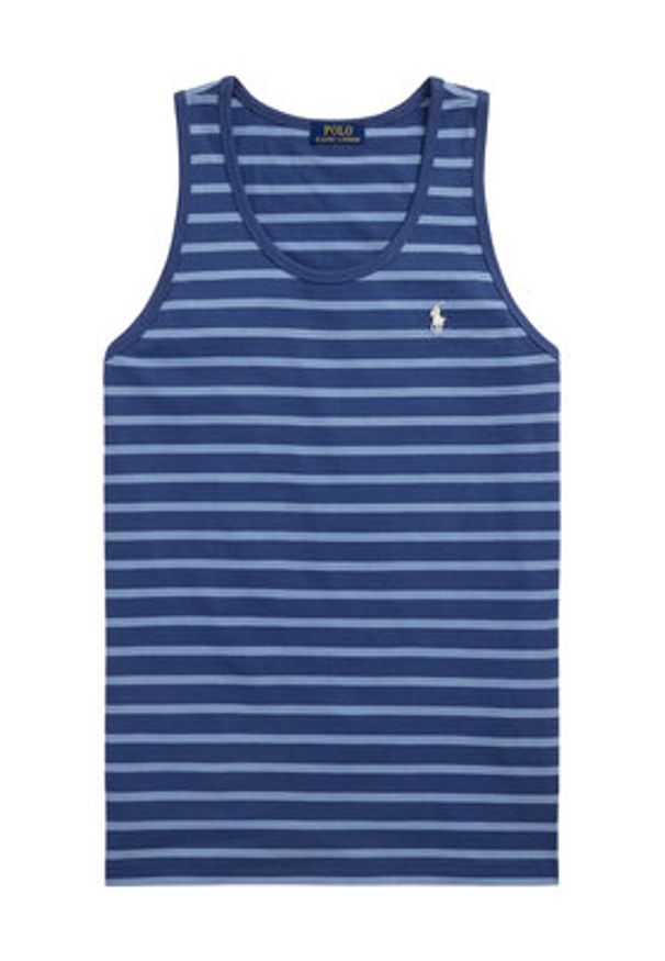 Polo Ralph Lauren Tank top 710970699002 Niebieski Classic Fit. Typ kołnierza: polo. Kolor: niebieski. Materiał: bawełna