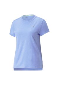 T-shirt z krótkim rękawem damski Puma RUN FAVORITE HEATHER. Kolor: fioletowy. Długość rękawa: krótki rękaw. Długość: krótkie. Sport: bieganie #1