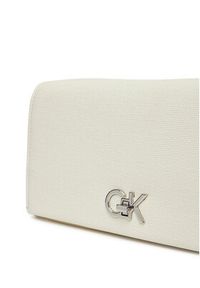 Calvin Klein Torebka Ck Mini Chain Bag_Tex K60K613180 Biały. Kolor: biały. Materiał: skórzane #6