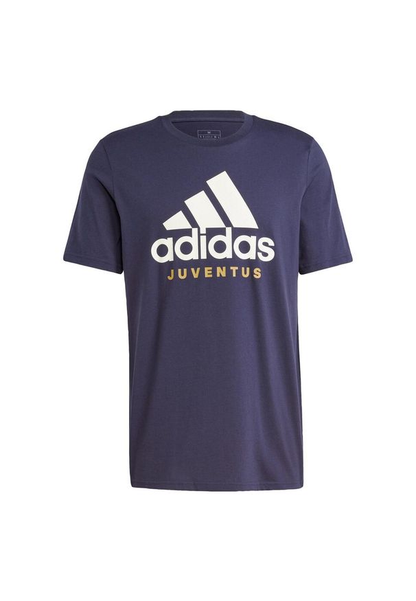 Adidas - Koszulka Juventus Seasonal Graphic. Kolor: niebieski. Materiał: dzianina