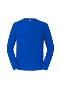 FRUIT OF THE LOOM - Koszulka Z Długim Rękawem Unisex Dla Dorosłych Iconic 195. Kolor: niebieski. Długość rękawa: długi rękaw. Długość: długie