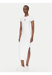 Tommy Jeans Sukienka codzienna DW0DW20384 Biały Slim Fit. Okazja: na co dzień. Kolor: biały. Materiał: bawełna. Typ sukienki: proste. Styl: casual #4