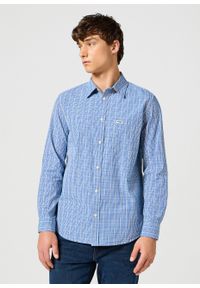 Wrangler - WRANGLER MĘSKA KOSZULA 1 PKT SHIRT BLUE 112357222