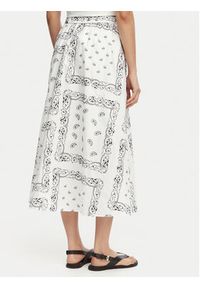 Weekend Max Mara Spódnica midi Caravan 2615101082 Biały Regular Fit. Kolor: biały. Materiał: bawełna #3