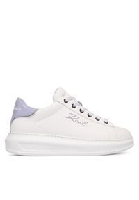 Karl Lagerfeld - KARL LAGERFELD Sneakersy Kapri KL62518 Biały. Kolor: biały. Materiał: skóra #1