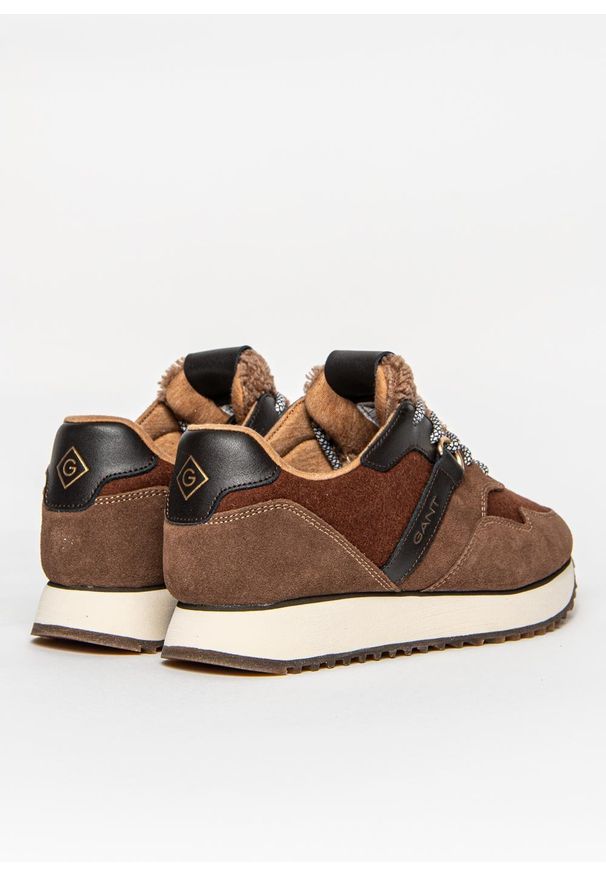 GANT - Buty sportowe damskie Gant Bevinda (23533095-G42). Kolor: brązowy. Materiał: materiał. Styl: sportowy