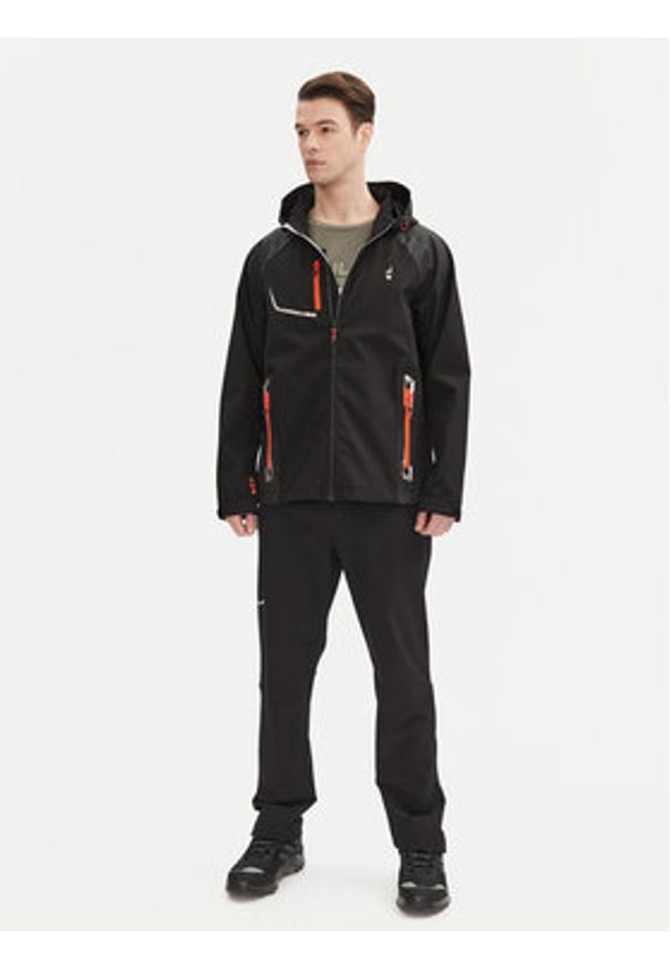 Aulp Kurtka softshell Robin Czarny Regular Fit. Kolor: czarny. Materiał: syntetyk