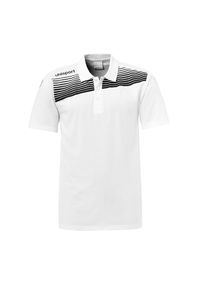 UHLSPORT - Dziecięca koszulka polo Uhlsport Liga 2.0. Typ kołnierza: polo. Kolor: wielokolorowy, czarny, biały. Materiał: bawełna. Sport: piłka nożna