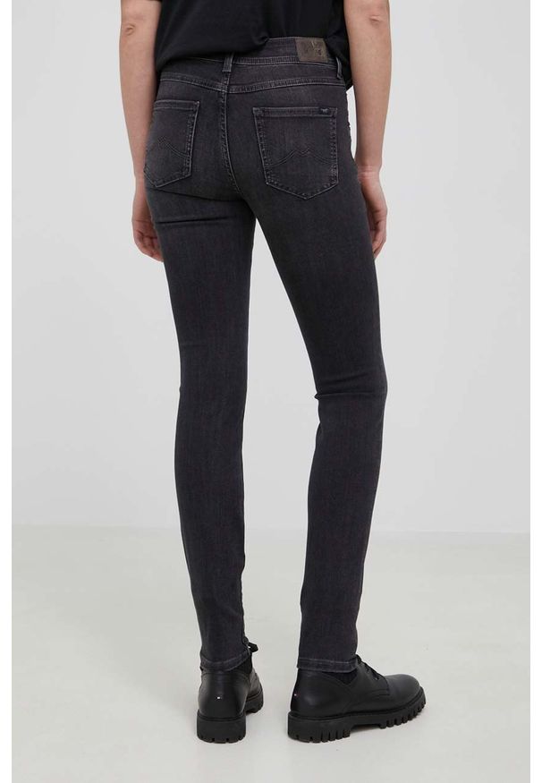 Mustang jeansy damskie medium waist. Kolor: szary