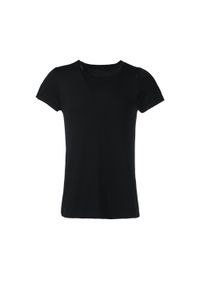 ENDURANCE - Koszulka do jogi Athlecia Julee Loose Fit. Kolor: czarny. Materiał: poliamid. Sport: joga i pilates