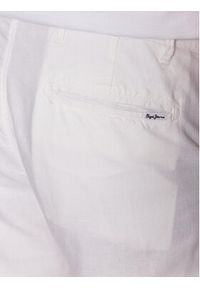 Pepe Jeans Szorty materiałowe Arkin Short Linen PM800913 Écru Relaxed Fit. Materiał: materiał #4