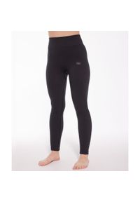 Legginsy damskie Brubeck JOGA MERINO. Kolor: szary. Sport: joga i pilates