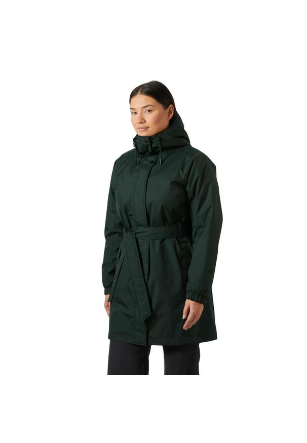 Damska kurtka wodoodporna Helly Hansen Classic Ins Trench. Okazja: na co dzień. Kolor: czarny, zielony, wielokolorowy. Styl: casual