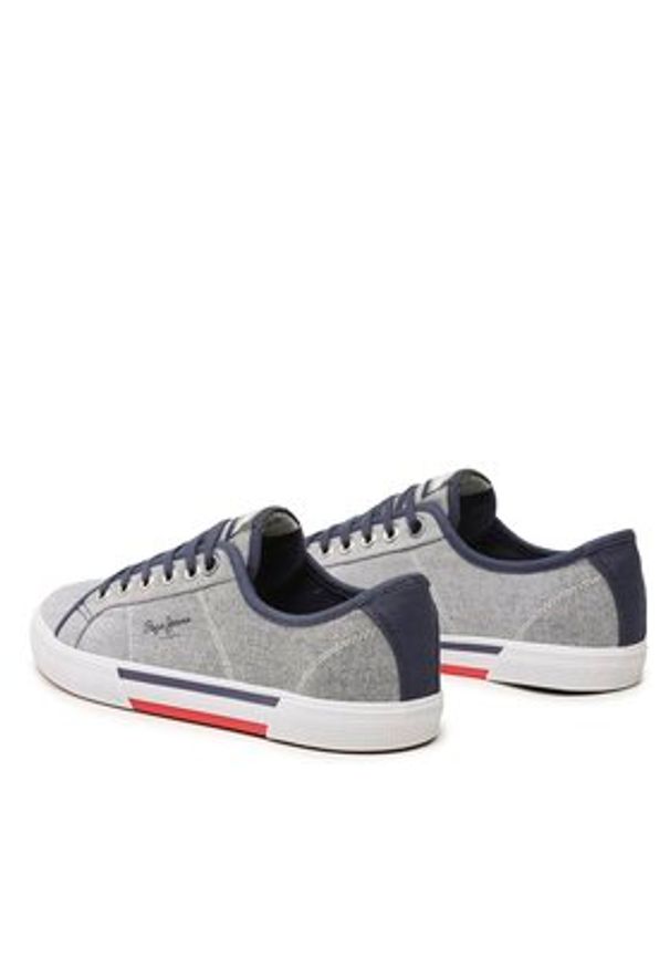 Pepe Jeans Tenisówki Brady Men Chambray PMS30817 Granatowy. Kolor: niebieski. Materiał: materiał