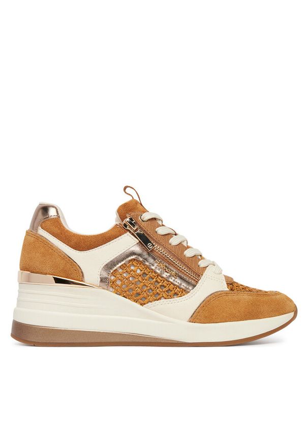 Sneakersy Tamaris. Kolor: brązowy