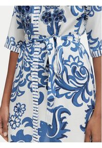 Iconique Sukienka koszulowa Emma IC26-038 Niebieski Regular Fit. Kolor: niebieski. Materiał: wiskoza. Typ sukienki: koszulowe #5