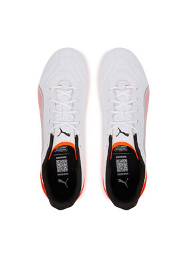 Puma Buty do piłki nożnej King Pro Fg/Ag 108828 01 Biały. Kolor: biały. Materiał: skóra
