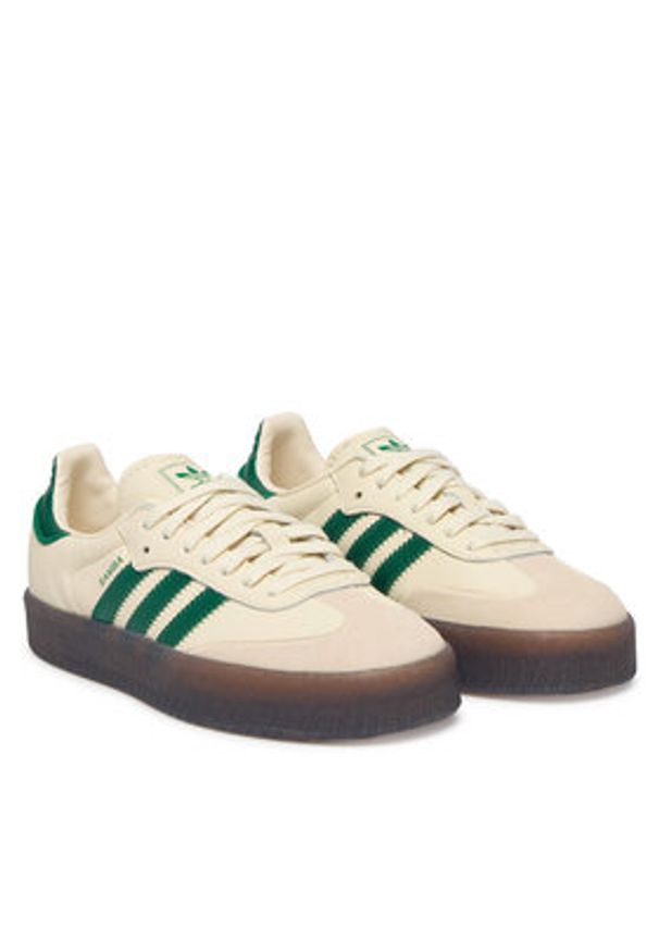 Adidas - adidas Sneakersy Sambae IH4043 Kremowy. Kolor: kremowy. Materiał: skóra