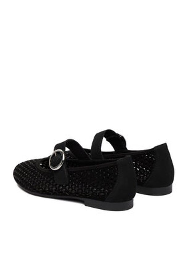 Remonte Baleriny CEO-D0K18-02 Czarny. Kolor: czarny. Materiał: skóra, zamsz