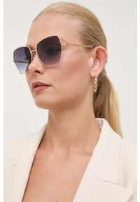Guess okulary przeciwsłoneczne damskie kolor złoty. Kolor: złoty #1
