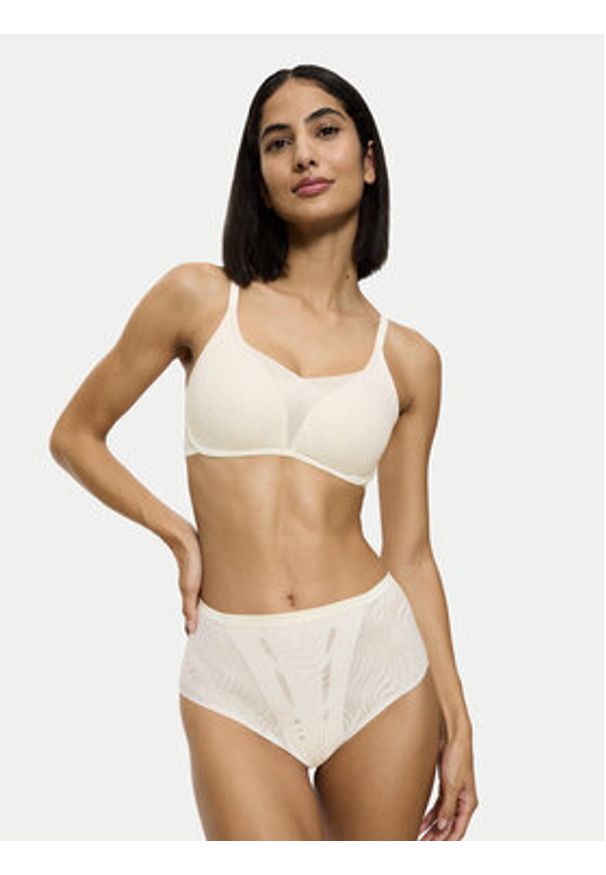 Triumph Figi klasyczne z wysokim stanem Shape Smart Ellipse 10222289 Écru. Stan: podwyższony. Materiał: syntetyk
