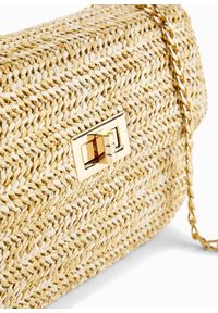 bonprix - Torebka słomkowa na ramię z połyskującą nicią. Kolor: beżowy. Sezon: lato. Rozmiar: małe. Rodzaj torebki: na ramię #2