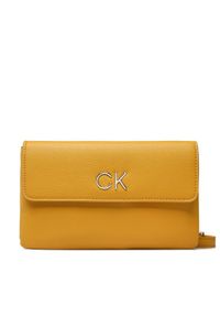 Calvin Klein Torebka Re-Lock Dbl Crossbody Bag Pbl K60K609140 Żółty. Kolor: żółty. Materiał: skórzane #1