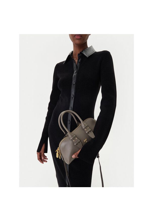 Pinko - Torebka PINKO. Kolor: szary