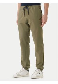 Aeronautica Militare Spodnie dresowe 261PF1008UF00674 Zielony Regular Fit. Kolor: zielony. Materiał: bawełna #1