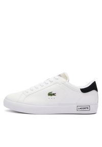 Lacoste Sneakersy Powercourt Logo 747SMA0082 Biały. Kolor: biały