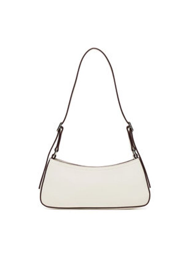 Calvin Klein Torebka Ck Small Shoulder Bag LV04F3170G Biały. Kolor: biały. Materiał: skórzane