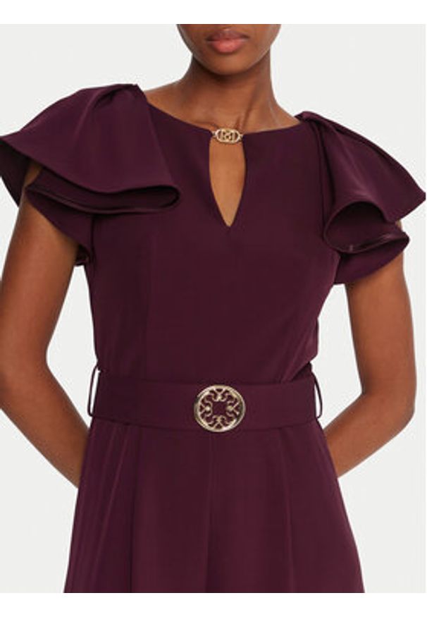 Rinascimento Kombinezon CFC0125317003 Bordowy Regular Fit. Kolor: czerwony. Materiał: syntetyk