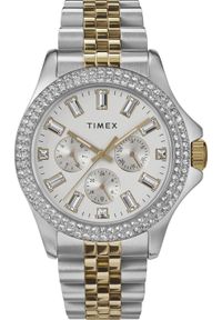 Zegarek Timex Zegarek damski Timex TW2V79500 CYRKONIE srebrny. Kolor: srebrny #1