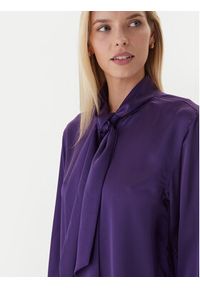 Calvin Klein Bluzka LV044D125G Fioletowy Regular Fit. Kolor: fioletowy. Materiał: syntetyk #2