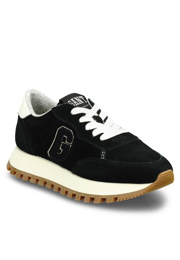 GANT - Gant Sneakersy Caffay Sneaker 27533167 Czarny. Kolor: czarny. Materiał: welur, skóra